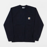 Carhartt Pocket Crewneck Sweatshirt - Dark Navy thumbnail