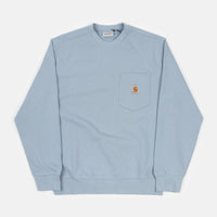 Carhartt Pocket Crewneck Sweatshirt - Frosted Blue thumbnail