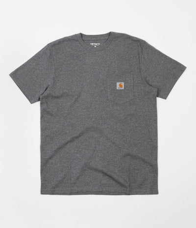 Carhartt Pocket T-Shirt - Dark Grey Heather | Flatspot