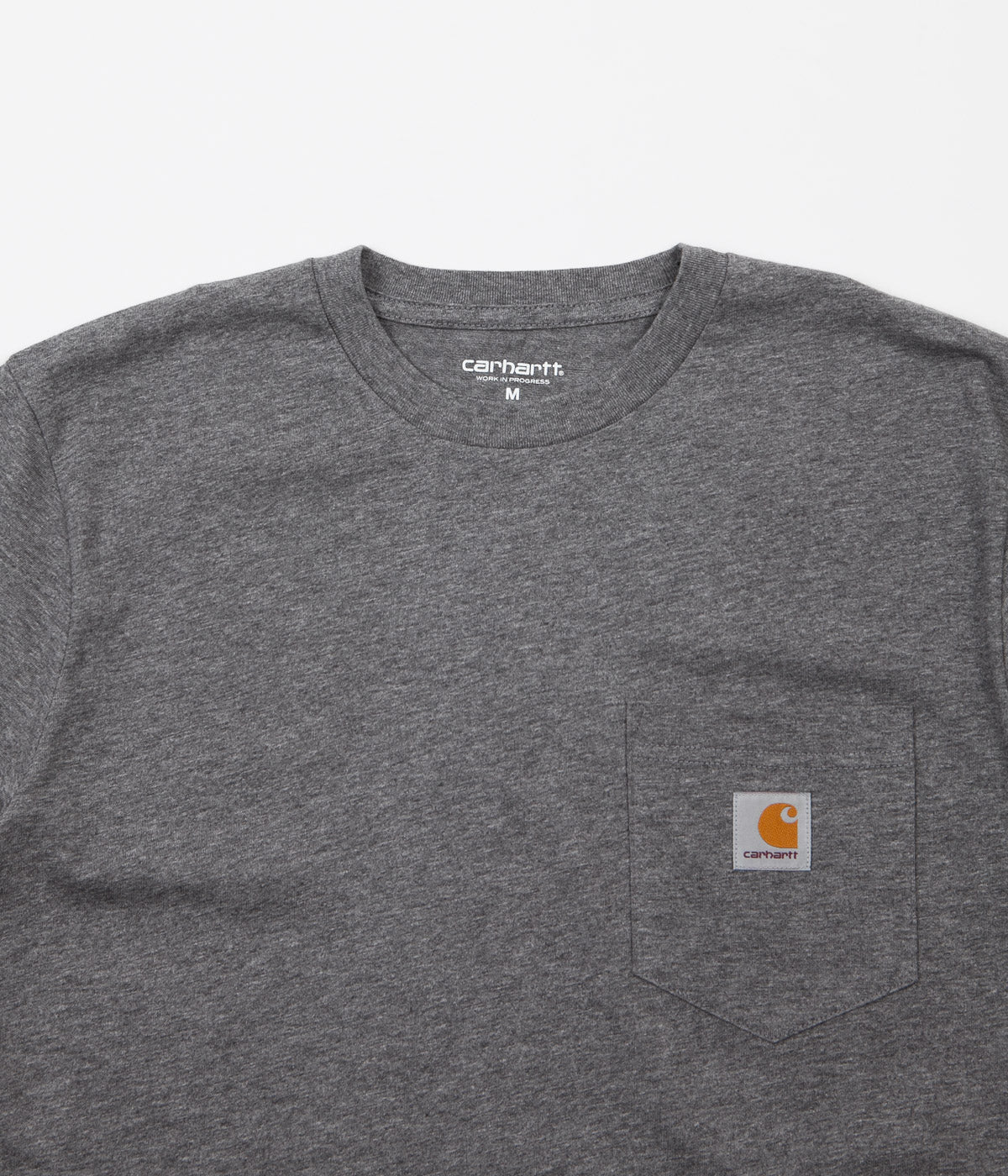 Carhartt Pocket T Shirt Dark Grey Heather Flatspot