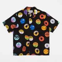 Carhartt Record Print Short Sleeve Shirt - Black thumbnail