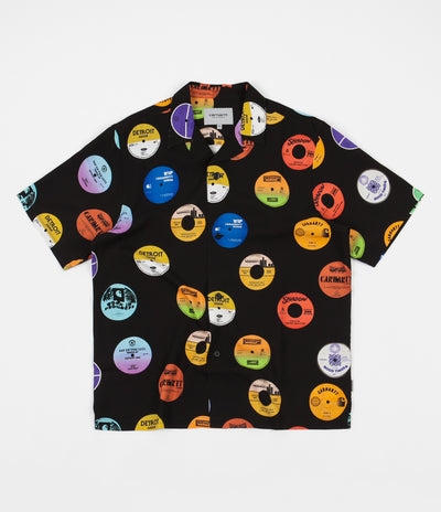 Carhartt Record Print Short Sleeve Shirt - Black