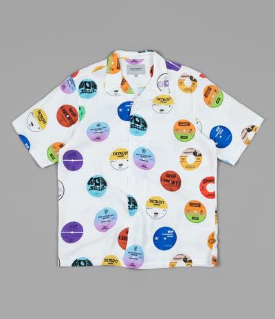 Carhartt Record Print Short Sleeve Shirt - White