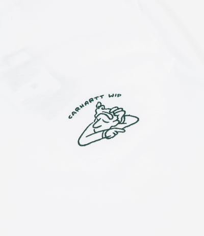 Carhartt Reverse Midas T-Shirt - White / Bottle Green