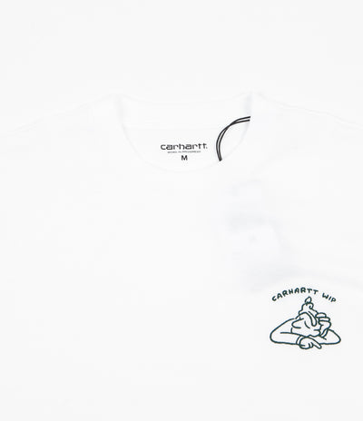 Carhartt Reverse Midas T-Shirt - White / Bottle Green