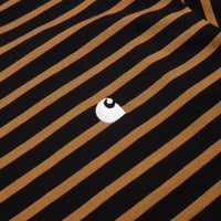 Carhartt Robie T-Shirt - Black / Hamilton Brown thumbnail