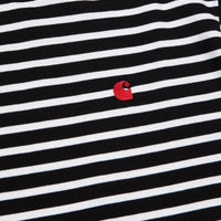 Carhartt Robie T-Shirt - Black / White / Blast Red thumbnail