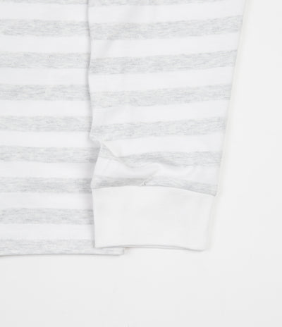 Carhartt Scotty Pocket Long Sleeve T-Shirt - Scotty Stripe / Ash Heather / White
