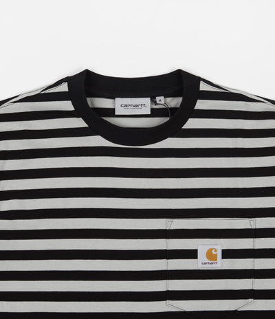 Carhartt Scotty Pocket Long Sleeve T-Shirt - Scotty Stripe / Black / Hammer