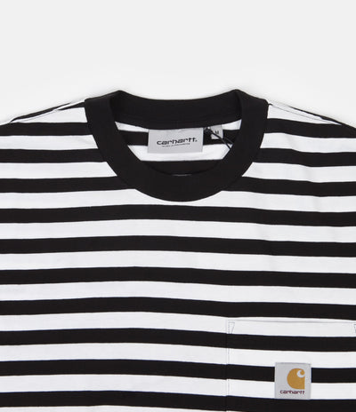 Carhartt Scotty Pocket Long Sleeve T-Shirt - Scotty Stripe / Black / White
