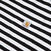 Carhartt Scotty Pocket Long Sleeve T-Shirt - Scotty Stripe / Black / White thumbnail