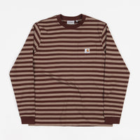 Carhartt Scotty Pocket Long Sleeve T-Shirt - Scotty Stripe / Offroad / Tanami thumbnail