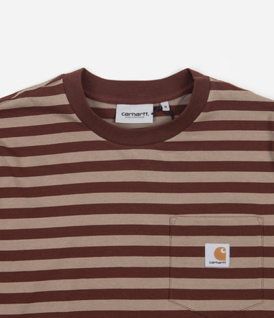 Carhartt Scotty Pocket Long Sleeve T-Shirt - Scotty Stripe / Offroad / Tanami