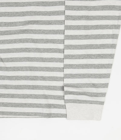 Carhartt Scotty Pocket Long Sleeve T-Shirt - Scotty Stripe / White Heather / Grey Heather