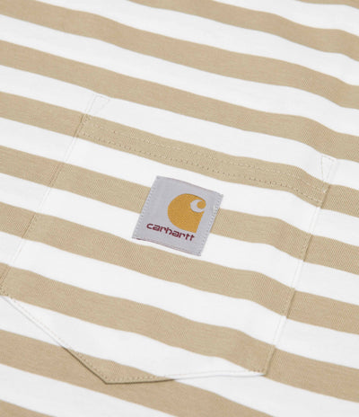 Carhartt Scotty Pocket T-Shirt - Scotty Stripe / Ammonite / White