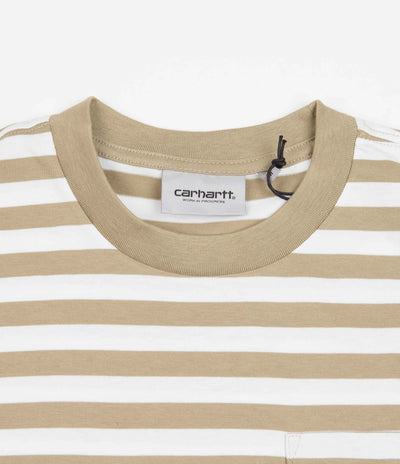 Carhartt Scotty Pocket T-Shirt - Scotty Stripe / Ammonite / White