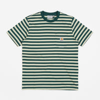 Carhartt Scotty Pocket T-Shirt - Scotty Stripe / Botanic / Agave thumbnail