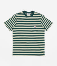 Carhartt Scotty Pocket T-Shirt - Scotty Stripe / Botanic / Agave