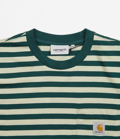 Carhartt Scotty Pocket T-Shirt - Scotty Stripe / Botanic / Agave