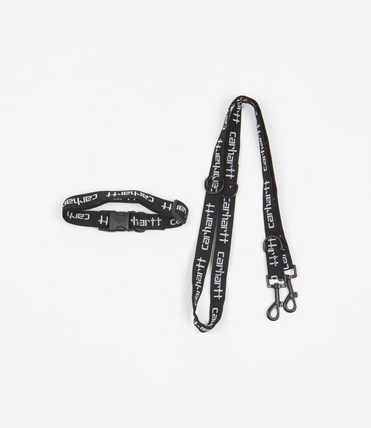 Carhartt Script Dog Leash & Collar Black / White Flatspot