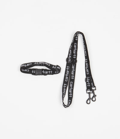 Carhartt Script Dog Leash & Collar - Black / White