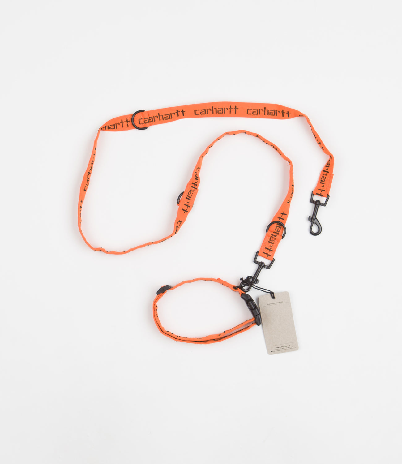 Carhartt Script Dog Leash & Collar - Carhartt Orange / Black | Flatspot