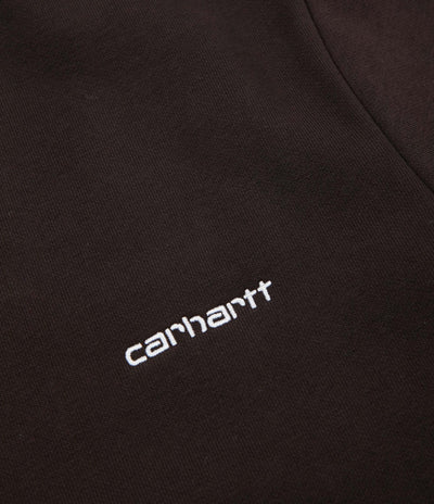 Carhartt Script Embroidery Crewneck Sweatshirt - Tobacco / White