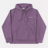 Carhartt Script Embroidery Hoodie - Aster / White thumbnail