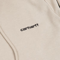 Carhartt Script Embroidery Hoodie - Wall / Black thumbnail