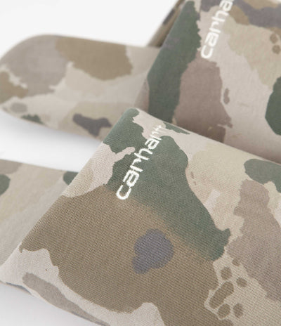 Carhartt Script Embroidery Slippers - Camo Tide / Thyme / Wax