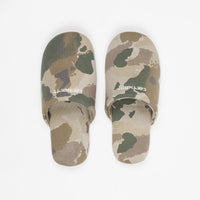 Carhartt Script Embroidery Slippers - Camo Tide / Thyme / Wax thumbnail