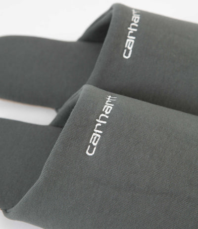 Carhartt Script Embroidery Slippers - Hemlock Green / White