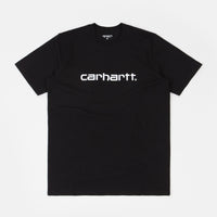 Carhartt Script T-Shirt - Black / White thumbnail