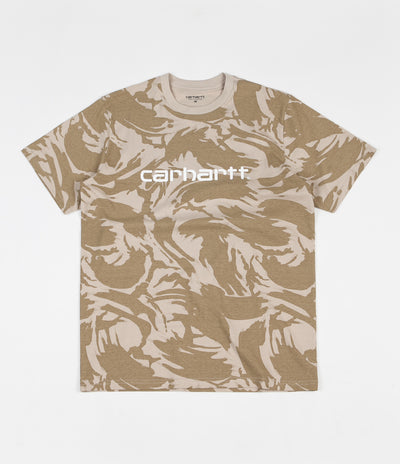 Carhartt Script T-Shirt - Camo Brush / Sandshell
