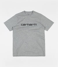 Carhartt Script T-Shirt - Grey Heather / Black