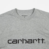 Carhartt Script T-Shirt - Grey Heather / Black thumbnail