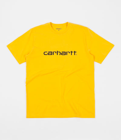 Carhartt Script T-Shirt - Sunflower / Black