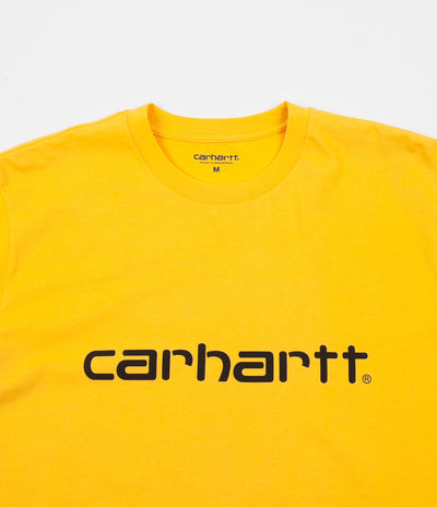 Carhartt Script T-Shirt - Sunflower / Black