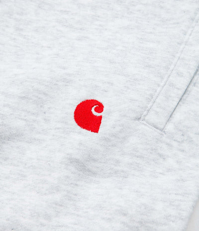 Carhartt Seek Sweat Shorts in Ash Heather