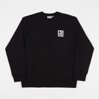 Carhartt State Chromo Crewneck Sweatshirt - Black thumbnail