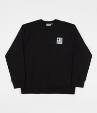 Carhartt State Chromo Crewneck Sweatshirt - Black