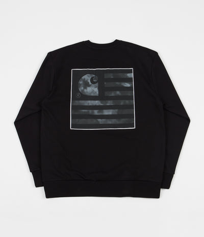 Carhartt State Chromo Crewneck Sweatshirt - Black