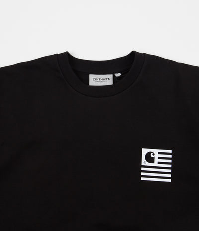 Carhartt State Chromo Crewneck Sweatshirt - Black