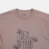 Carhartt Stone Age T-Shirt - Earthy Pink / Black thumbnail