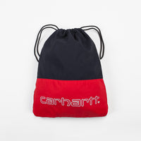 Carhartt Terrace Drawstring Bag - Cardinal / Dark Navy / White thumbnail