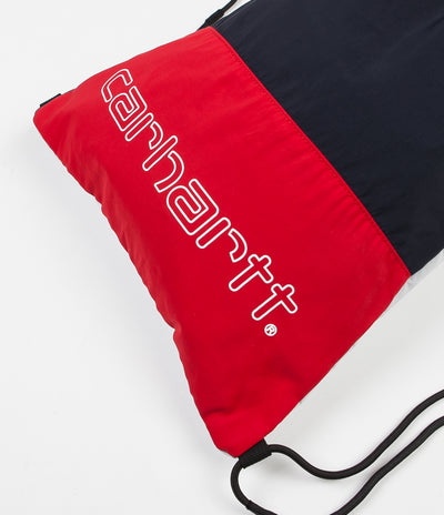 Carhartt Terrace Drawstring Bag - Cardinal / Dark Navy / White