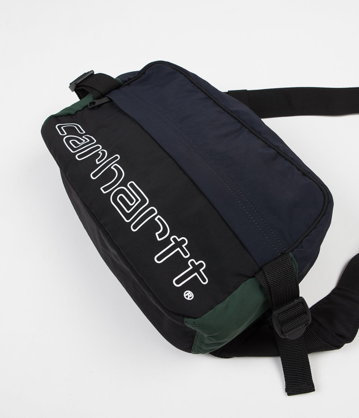 Carhartt Terrace Hip Bag Black Dark Navy Bottle Green Flatspot