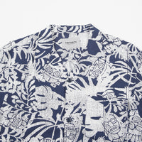 Carhartt Tiki Mono Short Sleeve Shirt - Blue / Wax thumbnail