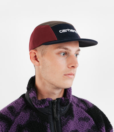 Carhartt Tricol Cap - Dark Navy / Cypress / Bordeaux
