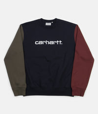 Carhartt Tricol Crewneck Sweatshirt - Dark Navy